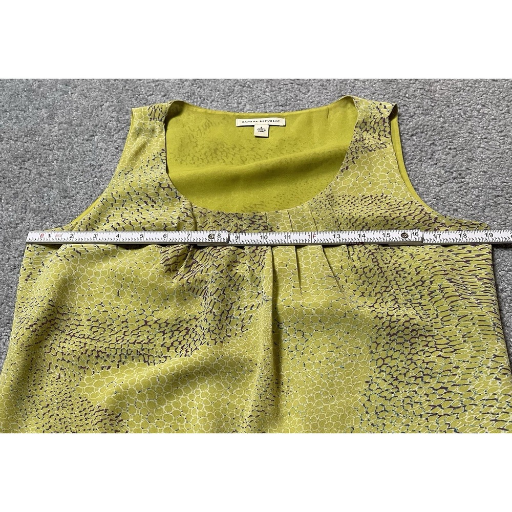 Lot Of 2 Tank Tops Womens Sz S Fuchsia Knit Green Chiffon Casual Career Classic - Picture 15 of 16